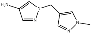 1-[(1-methyl-1H-pyrazol-4-yl)methyl]-1H-pyrazol-4-amine Struktur