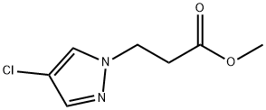 methyl 3-(4-chloro-1H-pyrazol-1-yl)propanoate Struktur