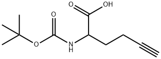 2-(Boc-amino)-5-hexynoic acid Struktur