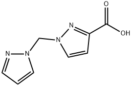 1-(1H-Pyrazol-1-ylmethyl)-1H-pyrazole-3-carboxylic acid Structure