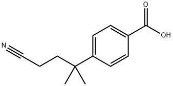 4-(4-cyano-2-methylbutan-2-yl)benzoic acid Structure