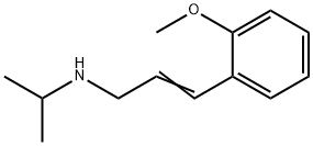 [(2E)-3-(2-methoxyphenyl)prop-2-en-1-yl](propan-2-yl)amine, 100617-46-7, 结构式