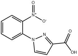 1-(2-Nitro-phenyl)-1H-pyrazole-3-carboxylic acid Struktur