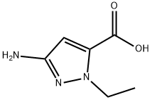 3-Amino-1-ethyl-1H-pyrazole-5-carboxylic acid Struktur