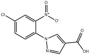 1-(4-Chloro-2-nitrophenyl)-1H-pyrazole-4-carboxylic acid Struktur