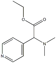 ETHYL 2-(DIMETHYLAMINO)-2-(PYRIDIN-4-YL)ACETATE 化学構造式