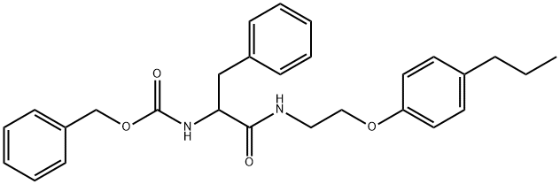 Nalpha-[(benzyloxy)carbonyl]-N-[2-(4-propylphenoxy)ethyl]phenylalaninamide,1009053-20-6,结构式