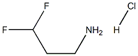 3,3-Difluoropropan-1-amine hydrochloride Struktur