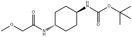 tert-Butyl (1R*,4R*)-4-(2-methoxyacetamido)cyclohexylcarbamate Struktur