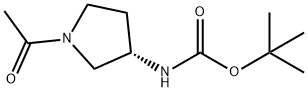 (S)-tert-Butyl 1-acetylpyrrolidin-3-ylcarbamate Structure