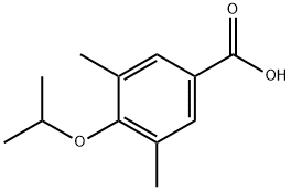 3,5-二甲基-4-异丙氧基苯甲酸 结构式