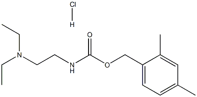 Carbamic acid,[2-(diethylamino)ethyl]-, (2,4-dimethylphenyl)methyl ester, monohydrochloride(9CI) Struktur