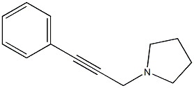 Pyrrolidine, 1-(3-phenyl-2-propynyl)- Structure