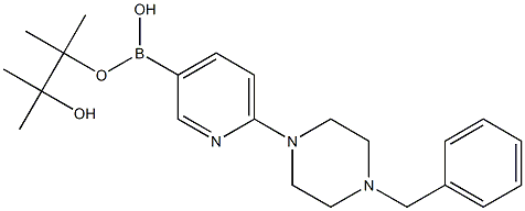 6-(4-Benzyl-1-piperazinyl)pyridine-3-boronic acid pinacol ester Struktur