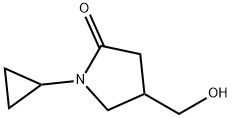 1-cyclopropyl-4-(hydroxymethyl)pyrrolidin-2-one Structure