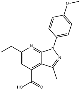 1018053-14-9 6-乙基-1-(4-甲氧基苯基)-3-甲基-1H-吡唑并[3,4-B]吡啶-4-羧酸
