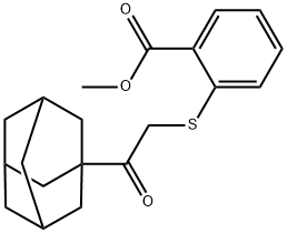 methyl 2-{[2-(1-adamantyl)-2-oxoethyl]sulfanyl}benzoate|