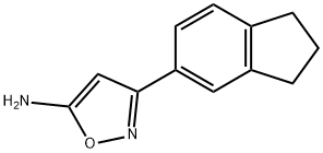 3-(2,3-dihydro-1H-inden-5-yl)isoxazol-5-amine Struktur