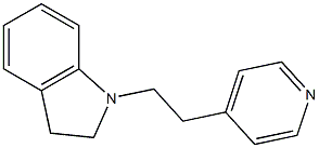 1H-Indole,2,3-dihydro-1-[2-(4-pyridinyl)ethyl]- 结构式