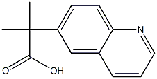 2-Methyl-2-(quinolin-6-yl)propanoic acid,1022283-51-7,结构式