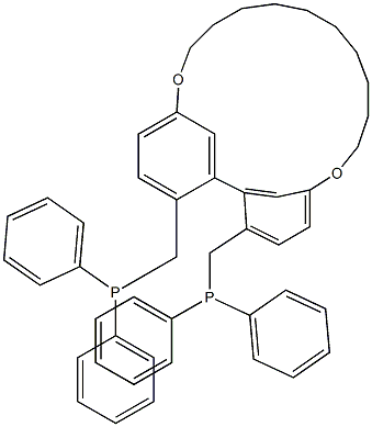 (S)-2,2'-Bis(diphenylphosphinomethyl)-5,5'-(decamethylenedioxy)-1,1'-biphenyl Structure