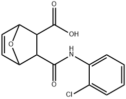 2-[(2-chlorophenyl)carbamoyl]-7-oxabicyclo[2.2.1]hept-5-ene-3-carboxylic acid Structure