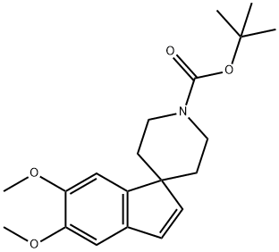 Tert-Butyl 5,6-Dimethoxyspiro[Indene-1,4'-Piperidine]-1'-Carboxylate Struktur
