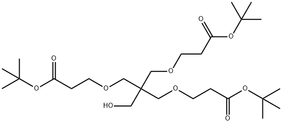 Tri(t-butoxycarbonylethoxymethyl) ethanol Struktur