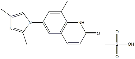 6-(2,4-dimethylimidazol-1-yl)-8-methyl-1H-quinolin-2-one: methanesulfonic acid|6-(2,4-dimethylimidazol-1-yl)-8-methyl-1H-quinolin-2-one: methanesulfonic acid