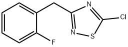 5-chloro-3-[(2-fluorophenyl)methyl]-1,2,4-thiadiazole Structure