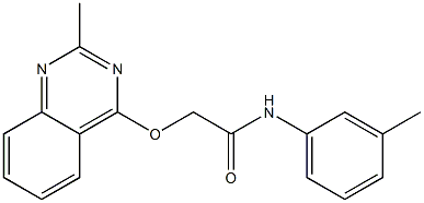 1030125-70-2 N-(3-methylphenyl)-2-(2-methylquinazolin-4-yl)oxyacetamide