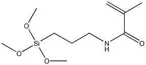 2-Propenamide, 2-methyl-N-[3-(trimethoxysilyl)propyl]- Struktur