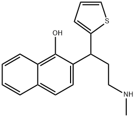 2-(3-(methylamino)-1-(thiophen-2-yl)propyl)naphthalen-1-ol