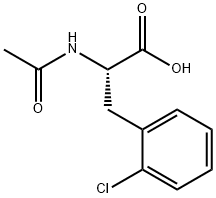 乙酰基-L-2-氯苯丙氨酸, 103522-34-5, 结构式