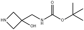 tert-Butyl ((3-hydroxyazetidin-3-yl)methyl)carbamate Struktur