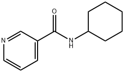 3-Pyridinecarboxamide,N-cyclohexyl- Struktur