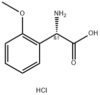 S-2-甲氧基苯甘氨酸盐酸盐, 103889-81-2, 结构式