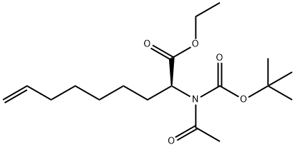 ethyl (S)-2-(N-(tert-butoxycarbonyl)acetamido)non-8-enoate