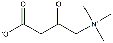 3-氧代-4-(三甲基氨)丁酸酯,10457-99-5,结构式