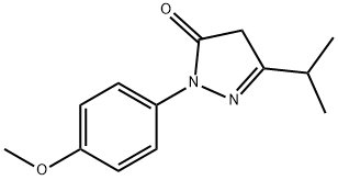 3-isopropyl-1-(4-methoxyphenyl)-1H-pyrazol-5(4H)-one Structure