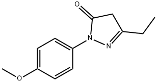 3-ethyl-1-(4-methoxyphenyl)-1H-pyrazol-5(4H)-one 结构式
