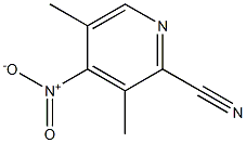 2-Pyridinecarbonitrile, 3,5-dimethyl-4-nitro- Structure