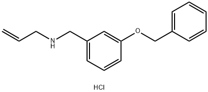 {[3-(benzyloxy)phenyl]methyl}(prop-2-en-1-yl)amine hydrochloride Structure