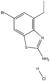 6-Bromo-4-ethyl-1,3-benzothiazol-2-amine, HCl Structure