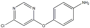 Benzenamine, 4-[(6-chloro-4-pyrimidinyl)oxy]- Structure