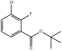 TERT-BUTYL 3-CHLORO-2-FLUOROBENZOATE Structure