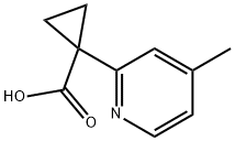 1-(4-Methylpyridin-2-yl)cyclopropane-1-carboxylic acid Structure