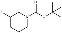 Tert-butyl 3-fluoropiperidine-1-carboxylate Struktur