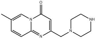 7-Methyl-2-piperazin-1-ylmethyl-pyrido[1,2-a]pyrimidin-4-one,107030-14-8,结构式