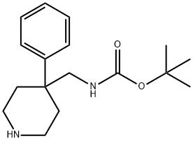 (4-Phenyl-Piperidin-4-Ylmethyl)-Carbamic Acid Tert-Butyl Ester Struktur